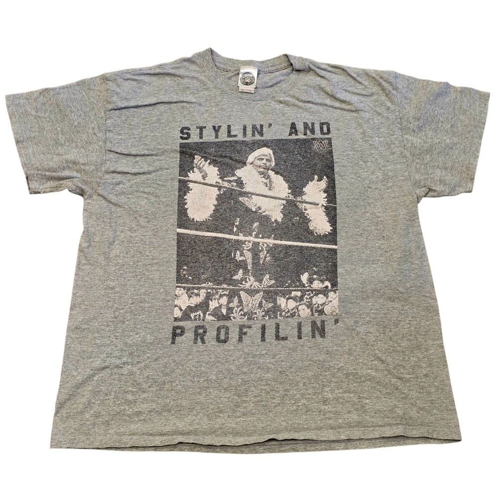 Ric Flair Stylin and Profilin WWE Wrestling Nature Boy T Shirt Men Size XL Gray